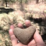 A natural heart found on a trail